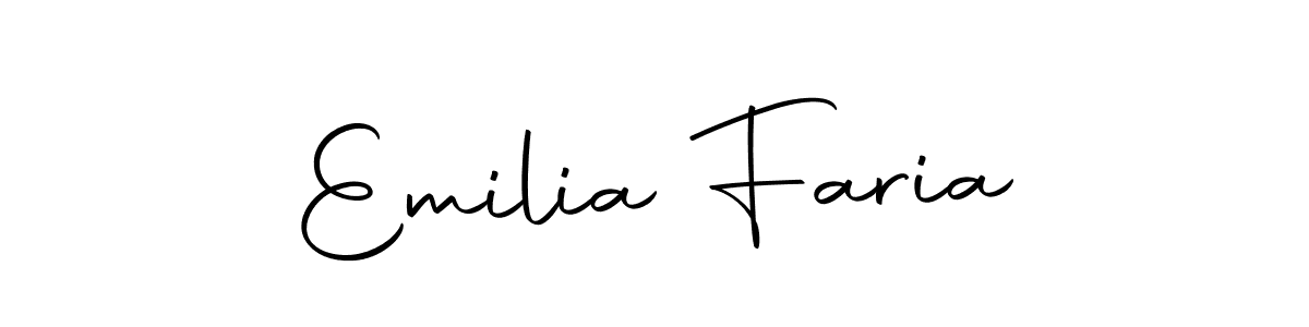 You should practise on your own different ways (Autography-DOLnW) to write your name (Emilia Faria) in signature. don't let someone else do it for you. Emilia Faria signature style 10 images and pictures png