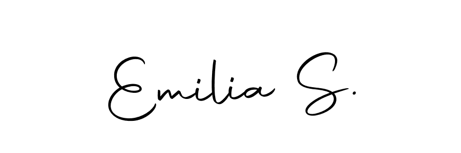 See photos of Emilia S. official signature by Spectra . Check more albums & portfolios. Read reviews & check more about Autography-DOLnW font. Emilia S. signature style 10 images and pictures png