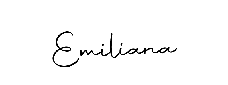 The best way (Autography-DOLnW) to make a short signature is to pick only two or three words in your name. The name Emiliana include a total of six letters. For converting this name. Emiliana signature style 10 images and pictures png