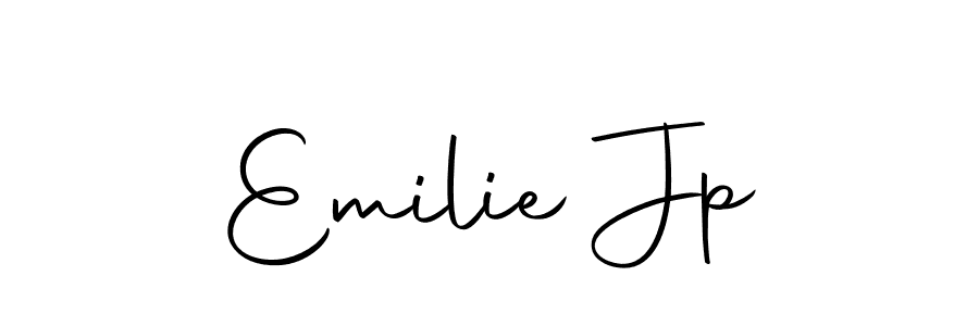 Use a signature maker to create a handwritten signature online. With this signature software, you can design (Autography-DOLnW) your own signature for name Emilie Jp. Emilie Jp signature style 10 images and pictures png