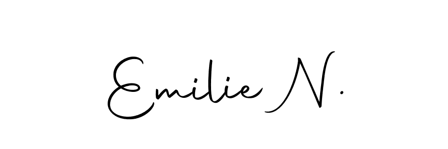 Also You can easily find your signature by using the search form. We will create Emilie N. name handwritten signature images for you free of cost using Autography-DOLnW sign style. Emilie N. signature style 10 images and pictures png