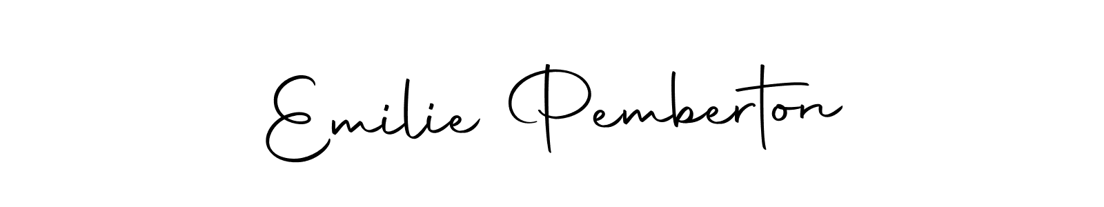 The best way (Autography-DOLnW) to make a short signature is to pick only two or three words in your name. The name Emilie Pemberton include a total of six letters. For converting this name. Emilie Pemberton signature style 10 images and pictures png