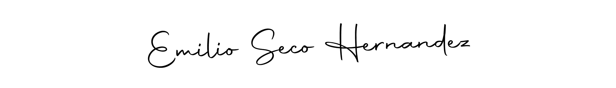 How to make Emilio Seco Hernandez name signature. Use Autography-DOLnW style for creating short signs online. This is the latest handwritten sign. Emilio Seco Hernandez signature style 10 images and pictures png