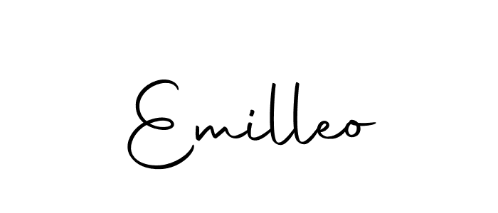 Make a beautiful signature design for name Emilleo. With this signature (Autography-DOLnW) style, you can create a handwritten signature for free. Emilleo signature style 10 images and pictures png