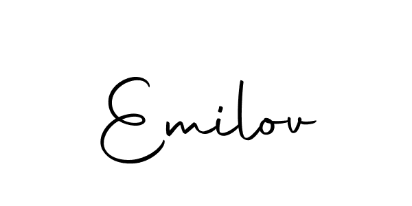 if you are searching for the best signature style for your name Emilov. so please give up your signature search. here we have designed multiple signature styles  using Autography-DOLnW. Emilov signature style 10 images and pictures png