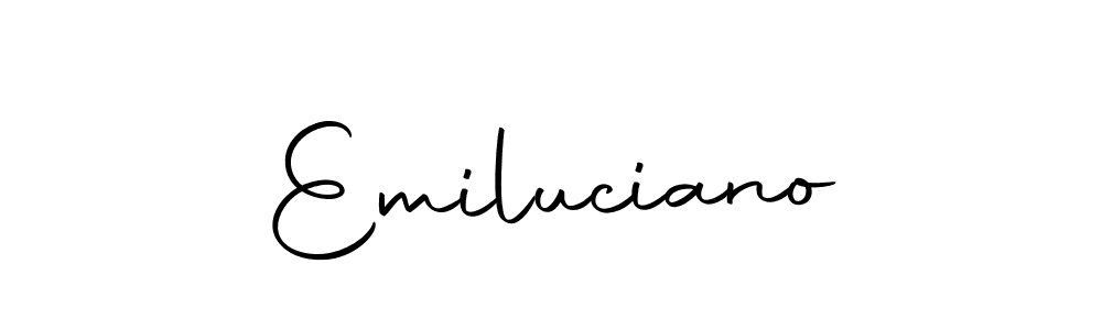 This is the best signature style for the Emiluciano name. Also you like these signature font (Autography-DOLnW). Mix name signature. Emiluciano signature style 10 images and pictures png