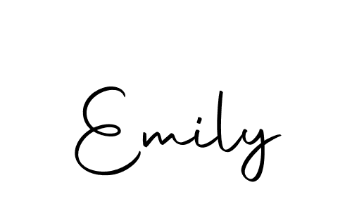 Use a signature maker to create a handwritten signature online. With this signature software, you can design (Autography-DOLnW) your own signature for name Emily. Emily signature style 10 images and pictures png