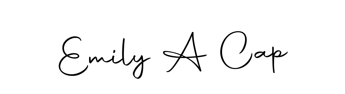 You should practise on your own different ways (Autography-DOLnW) to write your name (Emily A Cap) in signature. don't let someone else do it for you. Emily A Cap signature style 10 images and pictures png