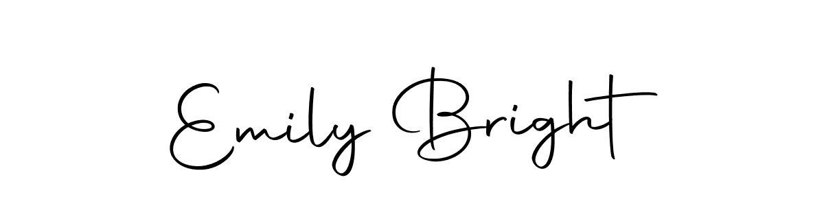 Use a signature maker to create a handwritten signature online. With this signature software, you can design (Autography-DOLnW) your own signature for name Emily Bright. Emily Bright signature style 10 images and pictures png