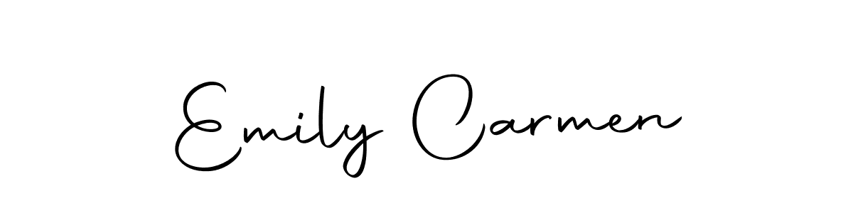 Once you've used our free online signature maker to create your best signature Autography-DOLnW style, it's time to enjoy all of the benefits that Emily Carmen name signing documents. Emily Carmen signature style 10 images and pictures png