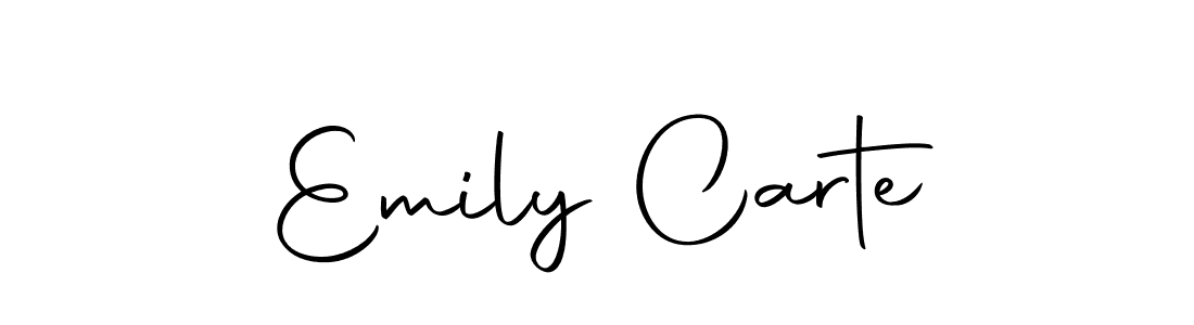Make a beautiful signature design for name Emily Carte. With this signature (Autography-DOLnW) style, you can create a handwritten signature for free. Emily Carte signature style 10 images and pictures png
