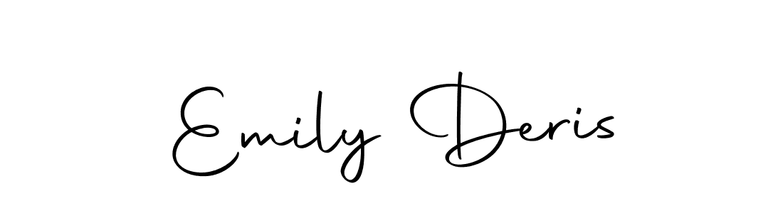 Make a beautiful signature design for name Emily Deris. With this signature (Autography-DOLnW) style, you can create a handwritten signature for free. Emily Deris signature style 10 images and pictures png