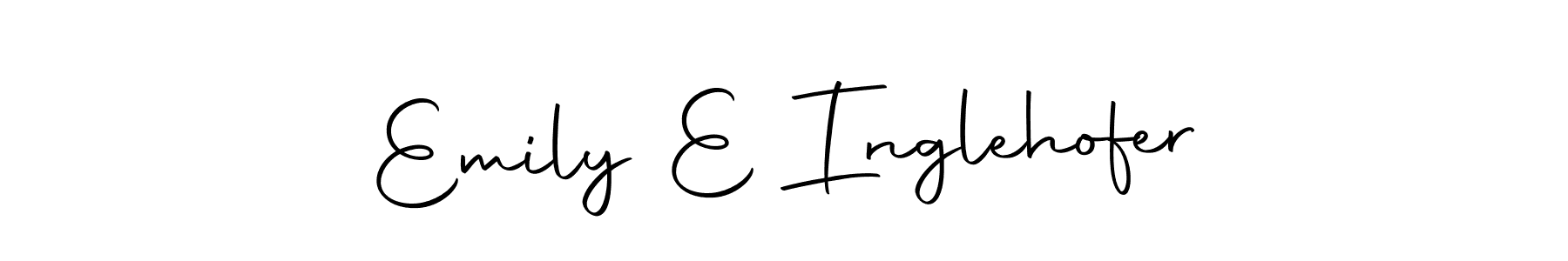 Emily E Inglehofer stylish signature style. Best Handwritten Sign (Autography-DOLnW) for my name. Handwritten Signature Collection Ideas for my name Emily E Inglehofer. Emily E Inglehofer signature style 10 images and pictures png