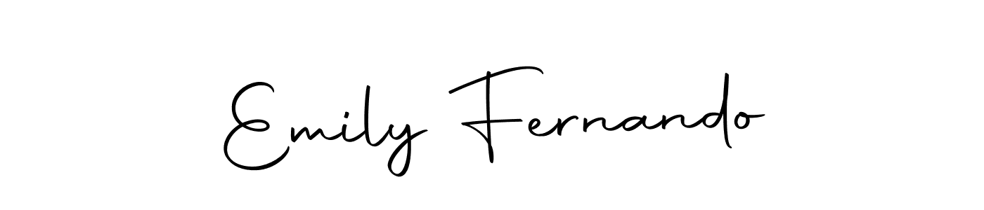 Make a beautiful signature design for name Emily Fernando. With this signature (Autography-DOLnW) style, you can create a handwritten signature for free. Emily Fernando signature style 10 images and pictures png