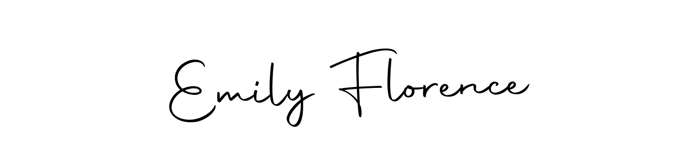 Create a beautiful signature design for name Emily Florence. With this signature (Autography-DOLnW) fonts, you can make a handwritten signature for free. Emily Florence signature style 10 images and pictures png
