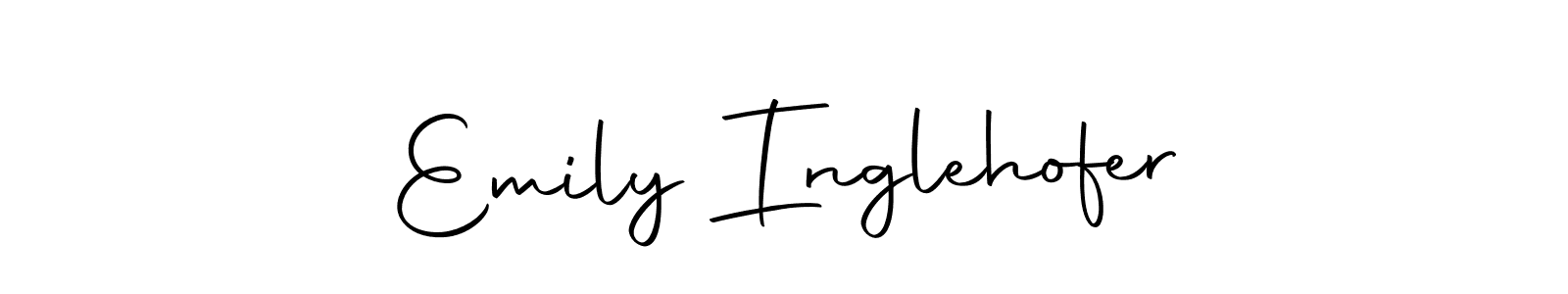 Create a beautiful signature design for name Emily Inglehofer. With this signature (Autography-DOLnW) fonts, you can make a handwritten signature for free. Emily Inglehofer signature style 10 images and pictures png