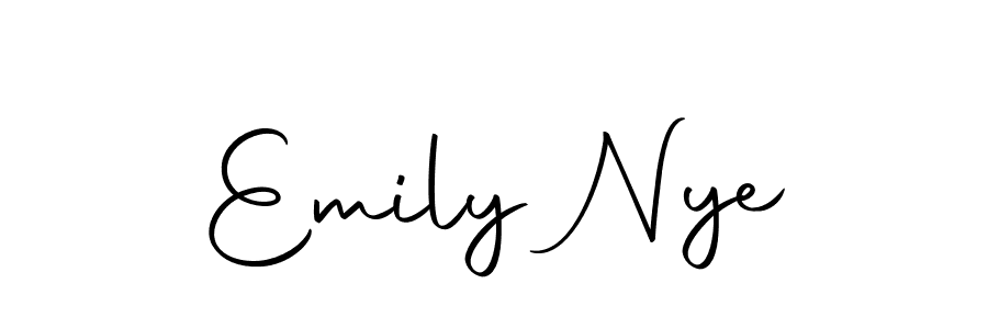 Make a beautiful signature design for name Emily Nye. With this signature (Autography-DOLnW) style, you can create a handwritten signature for free. Emily Nye signature style 10 images and pictures png