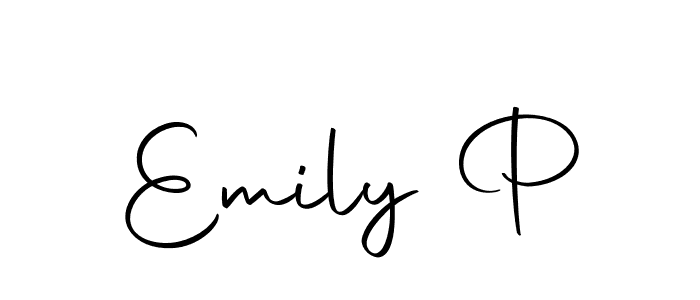 Design your own signature with our free online signature maker. With this signature software, you can create a handwritten (Autography-DOLnW) signature for name Emily P. Emily P signature style 10 images and pictures png