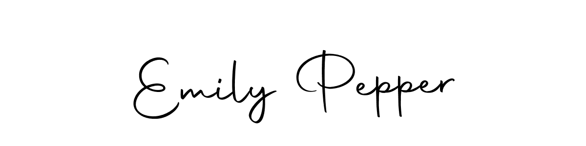 Create a beautiful signature design for name Emily Pepper. With this signature (Autography-DOLnW) fonts, you can make a handwritten signature for free. Emily Pepper signature style 10 images and pictures png