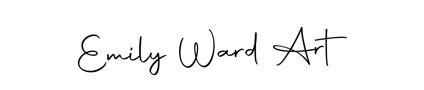 How to make Emily Ward Art name signature. Use Autography-DOLnW style for creating short signs online. This is the latest handwritten sign. Emily Ward Art signature style 10 images and pictures png