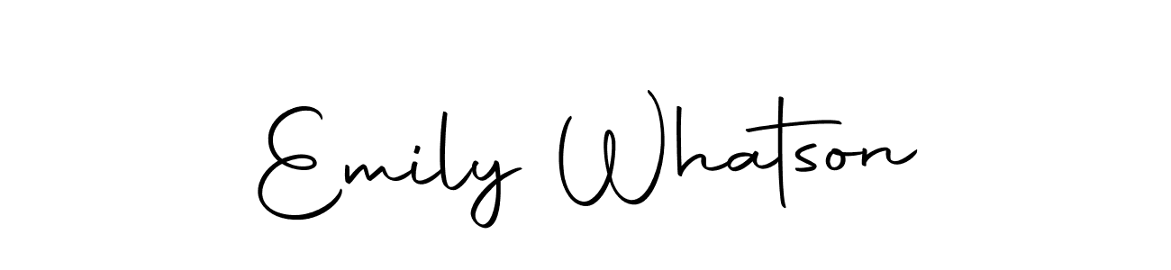if you are searching for the best signature style for your name Emily Whatson. so please give up your signature search. here we have designed multiple signature styles  using Autography-DOLnW. Emily Whatson signature style 10 images and pictures png