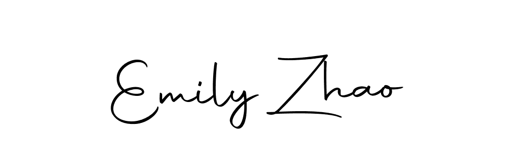 Emily Zhao stylish signature style. Best Handwritten Sign (Autography-DOLnW) for my name. Handwritten Signature Collection Ideas for my name Emily Zhao. Emily Zhao signature style 10 images and pictures png