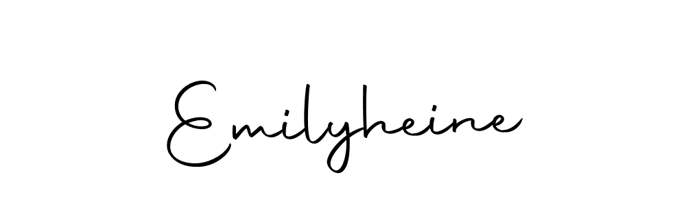 Use a signature maker to create a handwritten signature online. With this signature software, you can design (Autography-DOLnW) your own signature for name Emilyheine. Emilyheine signature style 10 images and pictures png