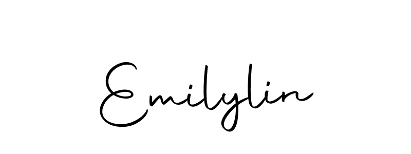 Emilylin stylish signature style. Best Handwritten Sign (Autography-DOLnW) for my name. Handwritten Signature Collection Ideas for my name Emilylin. Emilylin signature style 10 images and pictures png