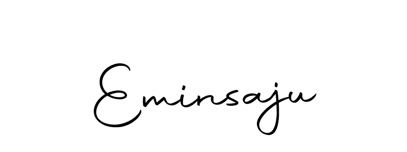 The best way (Autography-DOLnW) to make a short signature is to pick only two or three words in your name. The name Eminsaju include a total of six letters. For converting this name. Eminsaju signature style 10 images and pictures png