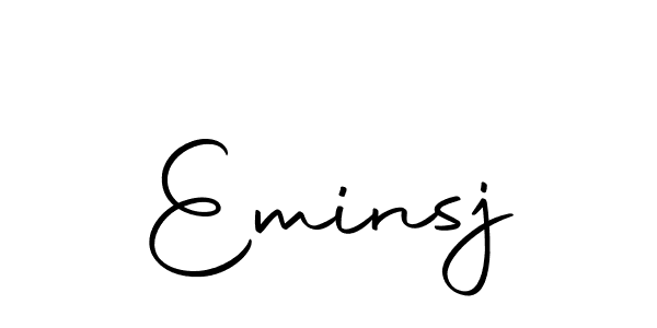 Similarly Autography-DOLnW is the best handwritten signature design. Signature creator online .You can use it as an online autograph creator for name Eminsj. Eminsj signature style 10 images and pictures png