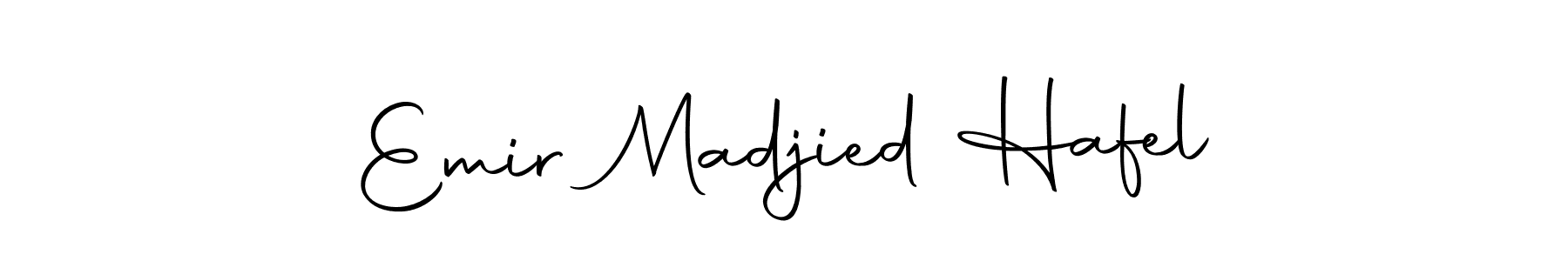 Autography-DOLnW is a professional signature style that is perfect for those who want to add a touch of class to their signature. It is also a great choice for those who want to make their signature more unique. Get Emir Madjied Hafel name to fancy signature for free. Emir Madjied Hafel signature style 10 images and pictures png