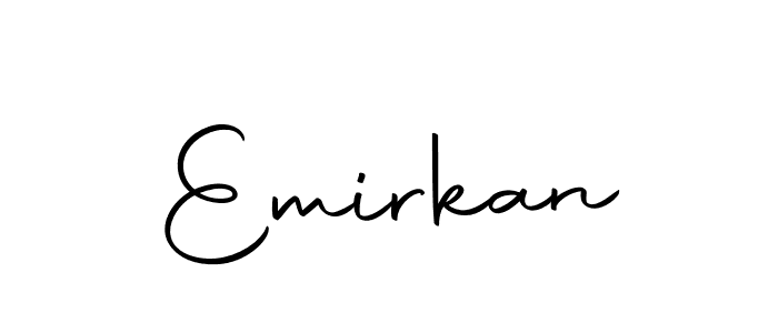 Use a signature maker to create a handwritten signature online. With this signature software, you can design (Autography-DOLnW) your own signature for name Emirkan. Emirkan signature style 10 images and pictures png