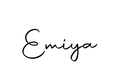 Use a signature maker to create a handwritten signature online. With this signature software, you can design (Autography-DOLnW) your own signature for name Emiya. Emiya signature style 10 images and pictures png