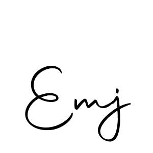 Create a beautiful signature design for name Emj. With this signature (Autography-DOLnW) fonts, you can make a handwritten signature for free. Emj signature style 10 images and pictures png