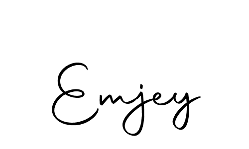 How to make Emjey name signature. Use Autography-DOLnW style for creating short signs online. This is the latest handwritten sign. Emjey signature style 10 images and pictures png