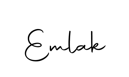 How to make Emlak signature? Autography-DOLnW is a professional autograph style. Create handwritten signature for Emlak name. Emlak signature style 10 images and pictures png