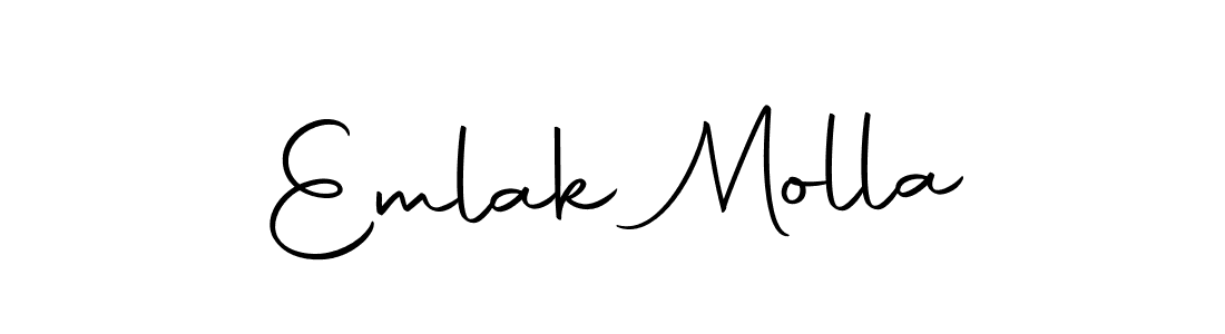 if you are searching for the best signature style for your name Emlak Molla. so please give up your signature search. here we have designed multiple signature styles  using Autography-DOLnW. Emlak Molla signature style 10 images and pictures png