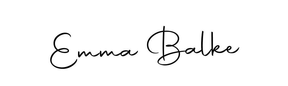 Create a beautiful signature design for name Emma Balke. With this signature (Autography-DOLnW) fonts, you can make a handwritten signature for free. Emma Balke signature style 10 images and pictures png