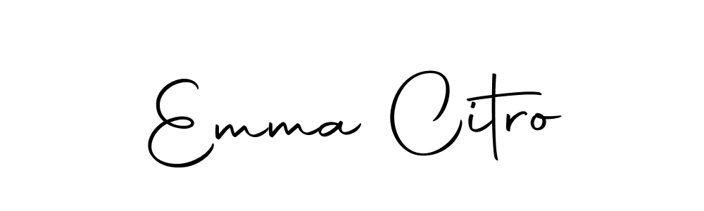 Create a beautiful signature design for name Emma Citro. With this signature (Autography-DOLnW) fonts, you can make a handwritten signature for free. Emma Citro signature style 10 images and pictures png