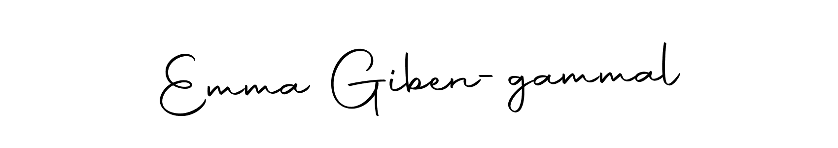 Design your own signature with our free online signature maker. With this signature software, you can create a handwritten (Autography-DOLnW) signature for name Emma Giben-gammal. Emma Giben-gammal signature style 10 images and pictures png