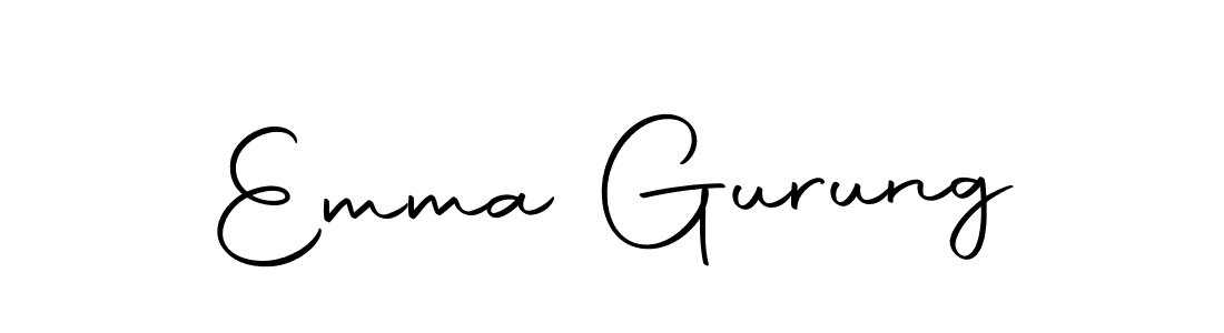 Emma Gurung stylish signature style. Best Handwritten Sign (Autography-DOLnW) for my name. Handwritten Signature Collection Ideas for my name Emma Gurung. Emma Gurung signature style 10 images and pictures png