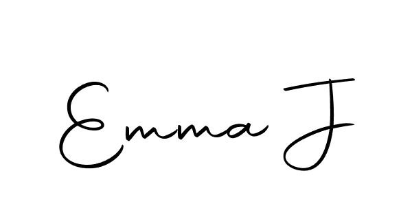 How to make Emma J name signature. Use Autography-DOLnW style for creating short signs online. This is the latest handwritten sign. Emma J signature style 10 images and pictures png