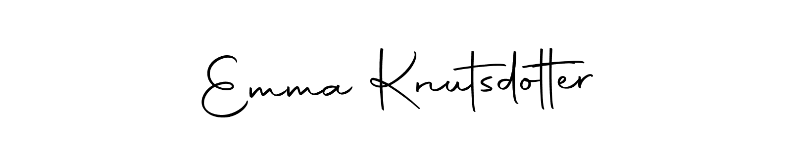 Make a short Emma Knutsdotter signature style. Manage your documents anywhere anytime using Autography-DOLnW. Create and add eSignatures, submit forms, share and send files easily. Emma Knutsdotter signature style 10 images and pictures png