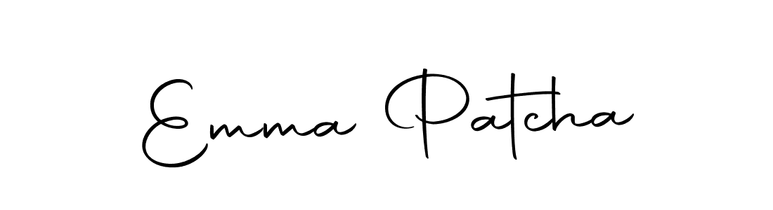 Emma Patcha stylish signature style. Best Handwritten Sign (Autography-DOLnW) for my name. Handwritten Signature Collection Ideas for my name Emma Patcha. Emma Patcha signature style 10 images and pictures png