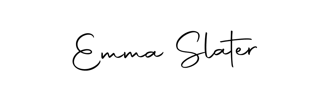 Design your own signature with our free online signature maker. With this signature software, you can create a handwritten (Autography-DOLnW) signature for name Emma Slater. Emma Slater signature style 10 images and pictures png