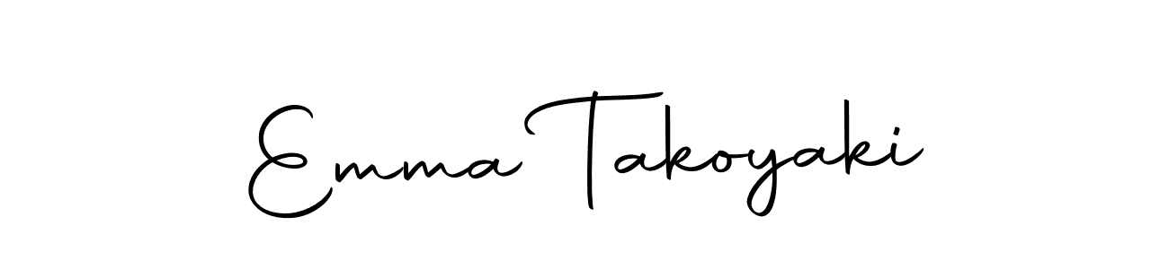 if you are searching for the best signature style for your name Emma Takoyaki. so please give up your signature search. here we have designed multiple signature styles  using Autography-DOLnW. Emma Takoyaki signature style 10 images and pictures png