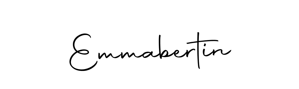 Design your own signature with our free online signature maker. With this signature software, you can create a handwritten (Autography-DOLnW) signature for name Emmabertin. Emmabertin signature style 10 images and pictures png