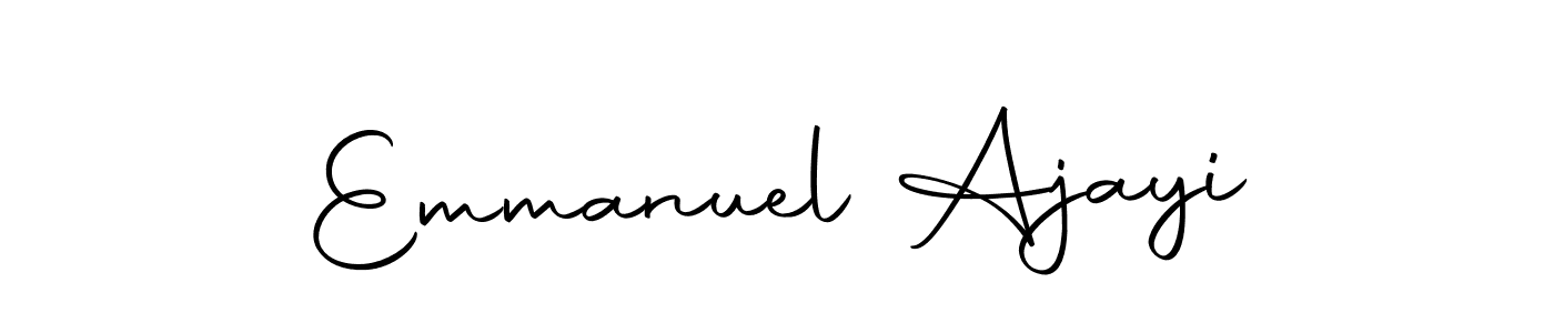 Design your own signature with our free online signature maker. With this signature software, you can create a handwritten (Autography-DOLnW) signature for name Emmanuel Ajayi. Emmanuel Ajayi signature style 10 images and pictures png