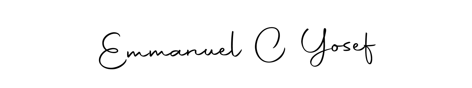 Use a signature maker to create a handwritten signature online. With this signature software, you can design (Autography-DOLnW) your own signature for name Emmanuel C Yosef. Emmanuel C Yosef signature style 10 images and pictures png