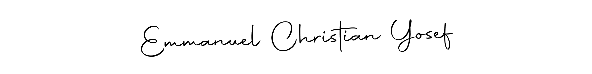 Check out images of Autograph of Emmanuel Christian Yosef name. Actor Emmanuel Christian Yosef Signature Style. Autography-DOLnW is a professional sign style online. Emmanuel Christian Yosef signature style 10 images and pictures png